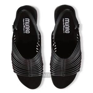 NEW NWT Munro Celia Black Strappy Sandals size 7.5